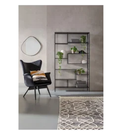 Regał metalowy Loft  195 cm x 115 cm czarny