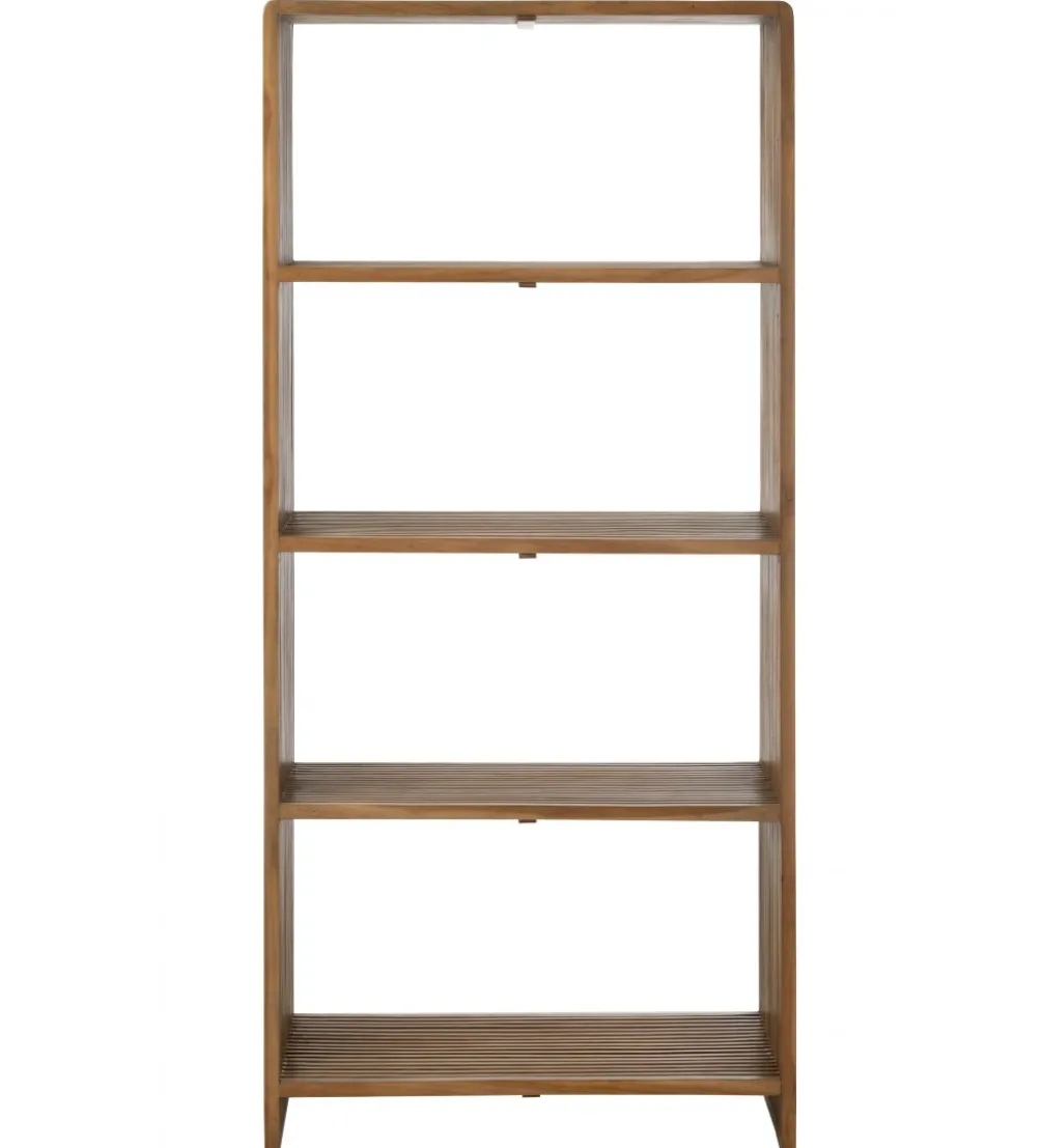 Regał SHELIS 190 cm drewno teak