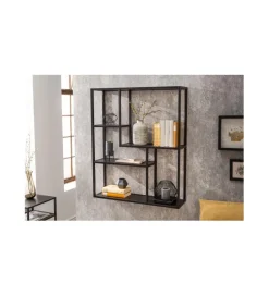 Regał wiszący FONTERA 75 cm czarny