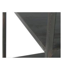 Regał WOLFRAM 185 cm metalowy czarny
