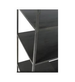 Regał WOLFRAM 185 cm metalowy czarny