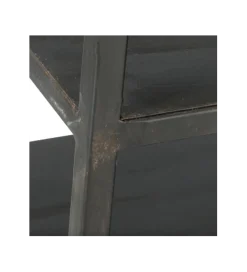 Regał WOLFRAM 185 cm metalowy czarny