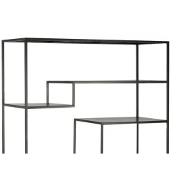 Regał WOLFRAM 185 cm metalowy czarny