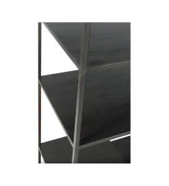 Regał WOLFRAM 185 cm metalowy czarny