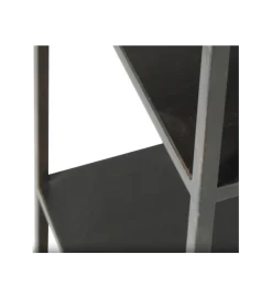 Regał WOLFRAM 185 cm metalowy czarny