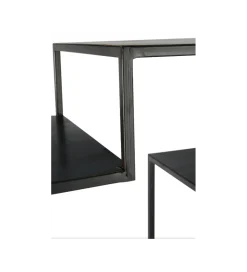 Regał WOLFRAM 185 cm metalowy czarny