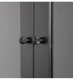 Regał XAM 155 cm drewno sosny czarny