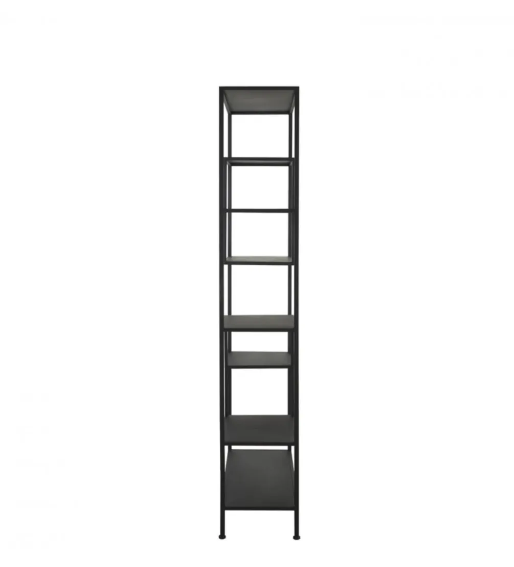 Regał YVANA 200 cm czarny matt