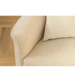 Sofa ATELIER L 330 cm 3-osobowa bouclé beżowa