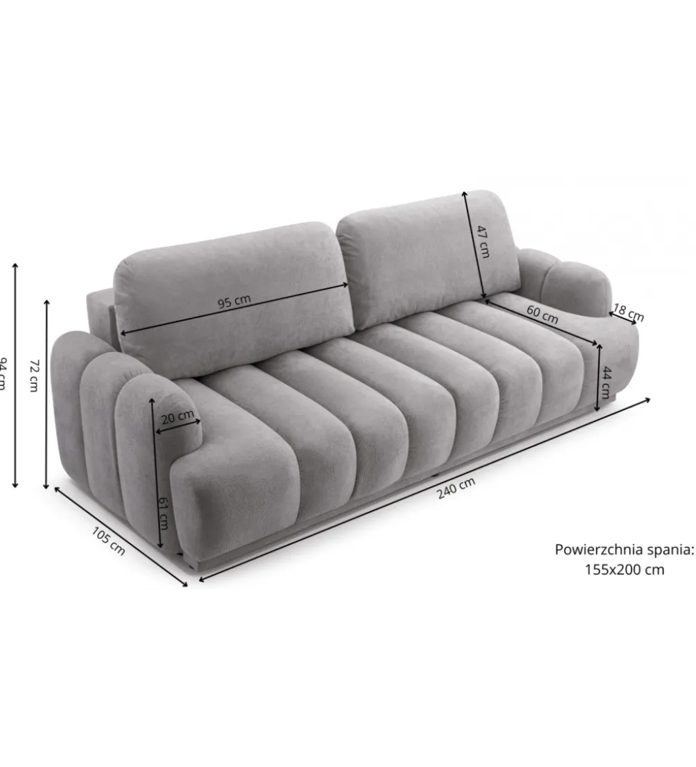 Sofa CAMBIALLE 240 cm