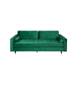 Sofa CANIS velvet 220 cm szmaragdowo zielony aksamit
