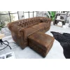 Sofa Chesterfield 205 cm antyczny brąz