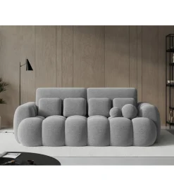 Sofa COTTONN 256 cm z funkcją spania jasny szary tkanina royal 04