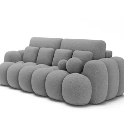 Sofa COTTONN 256 cm z funkcją spania jasny szary tkanina royal 04