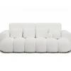 Sofa COTTONN 256 cm z funkcją spania biała tkanina paolli 01