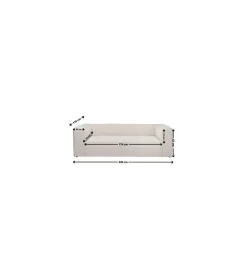 Sofa CUBETTO 220 cm beżowa