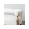 Sofa dwuosobowa ARO 143 cm beżowa