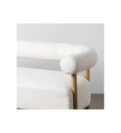 Sofa dwuosobowa ARO 143 cm beżowa