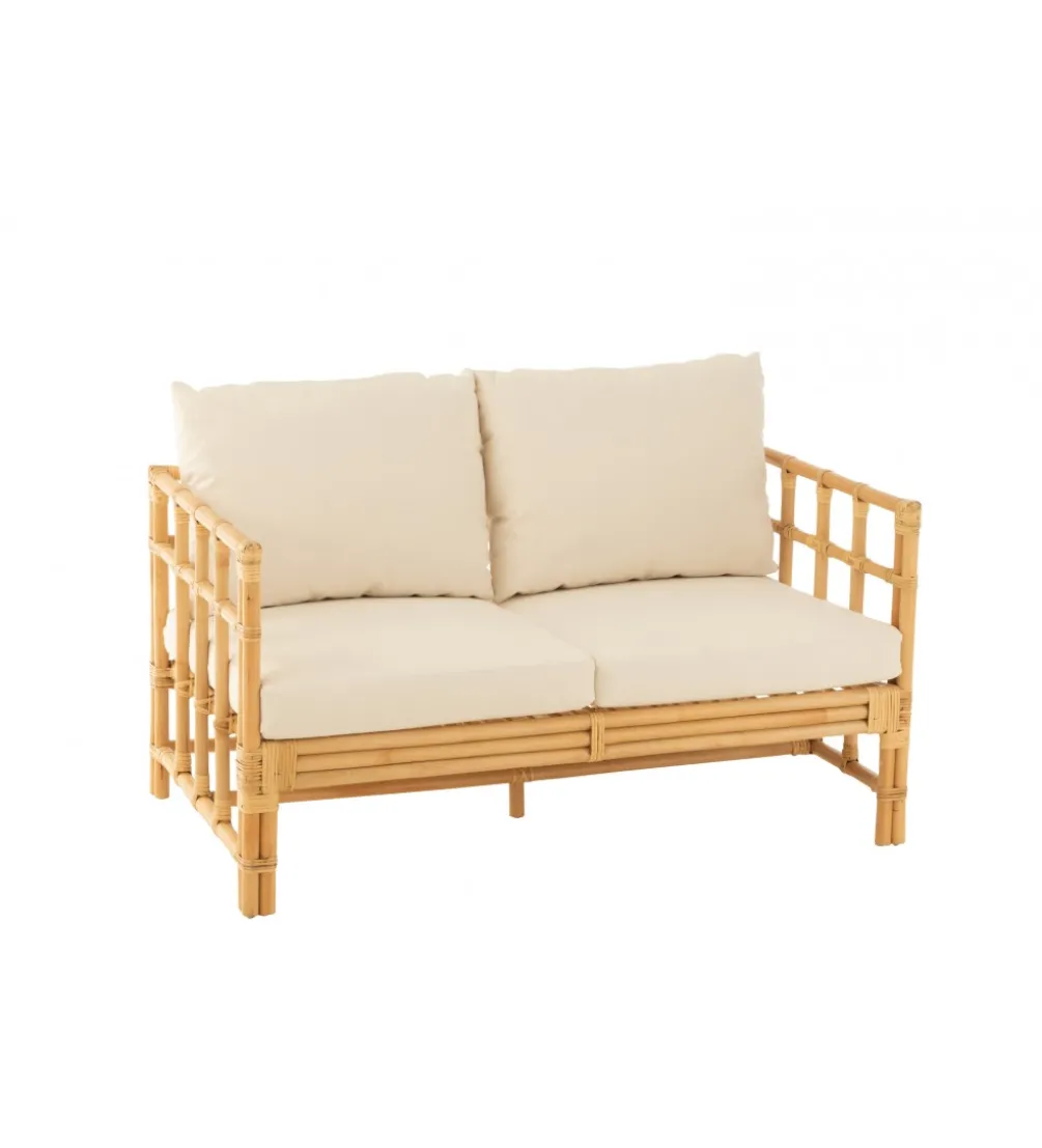 Sofa dwuosobowa ELISE 127 cm rattan