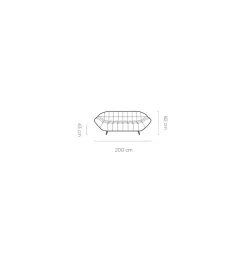 Sofa dwuosobowa MALLOW Gappa 200 cm