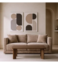 Sofa dwuosobowa MEFO 165 cm terakota