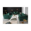 Sofa dwuosobowa Scarlett 165 cm szmaragdowo zielona