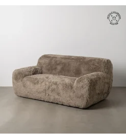 Sofa dwuosobowa WOLLY 185 cm brązowy