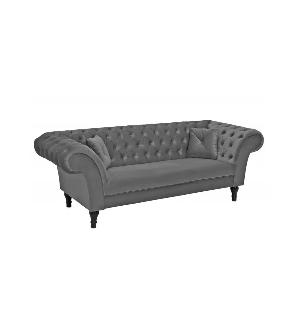 Sofa Euphoria 225 cm srebrno szara