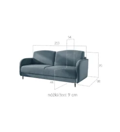 Sofa LUZON Laguna 215 cm z funkcją spania