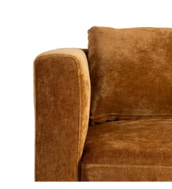 Sofa MODERN BAROCK 240 cm aksamitna musztardowo-żółta