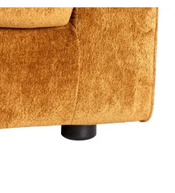 Sofa MODERN BAROCK 240 cm aksamitna musztardowo-żółta