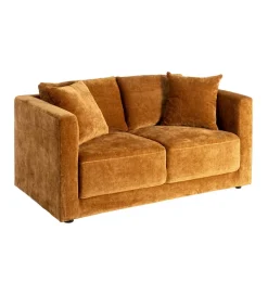 Sofa MODERN BAROCK 240 cm aksamitna musztardowo-żółta