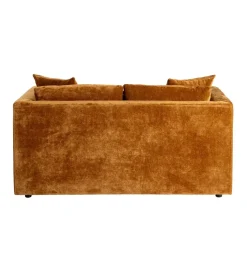 Sofa MODERN BAROCK 240 cm aksamitna musztardowo-żółta