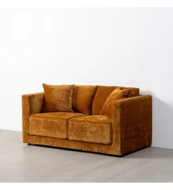 Sofa MODERN BAROCK 240 cm aksamitna musztardowo-żółta