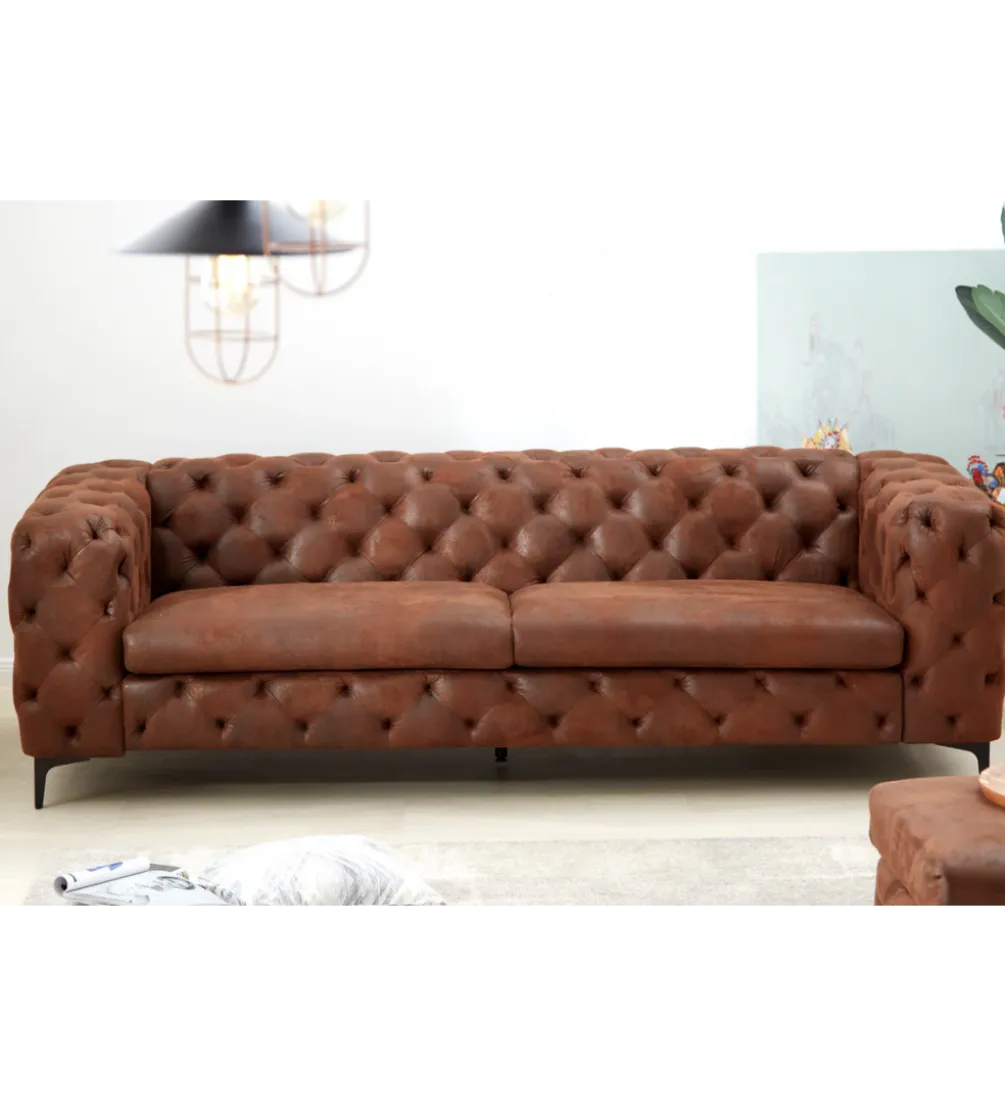 Sofa MODERN BAROCK 240 cm antyczny brąz