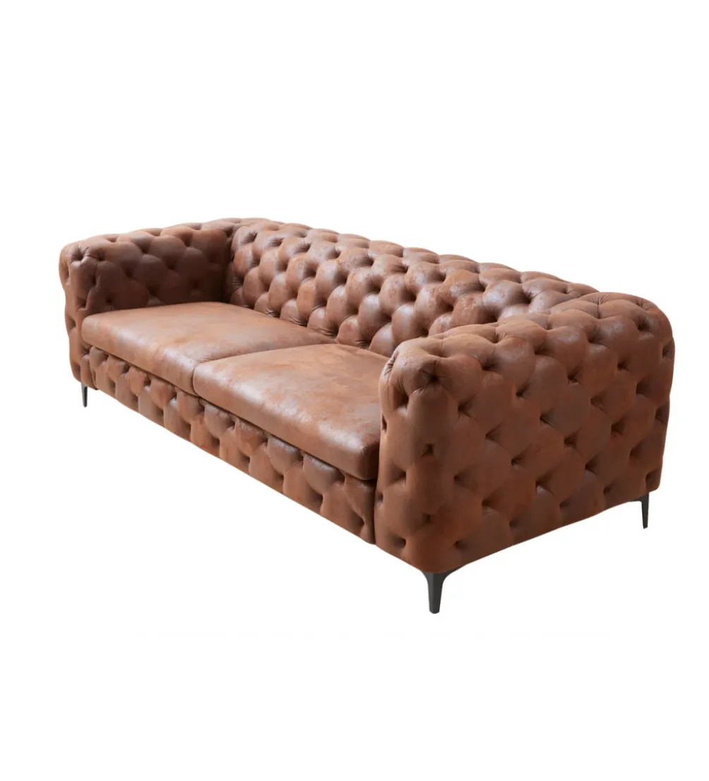 Sofa MODERN BAROCK 240 cm antyczny brąz