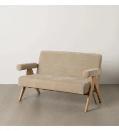 Sofa NAMGAN 134 cm beżowy naturalny