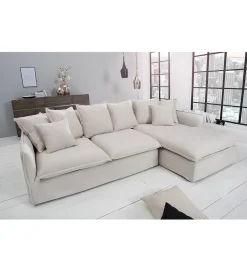 Sofa Narożna HEAVENLY Heaven 255 Cm naturalny len