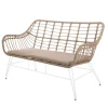 Sofa ogrodowa ARIKI 121 cm naturalna biała