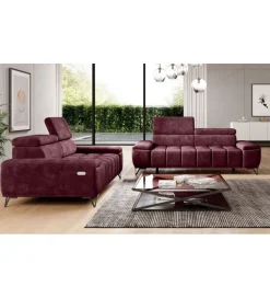 Sofa PALLADIO 194 Cm Z Elektrycznie Wysuwanym Siedziskiem