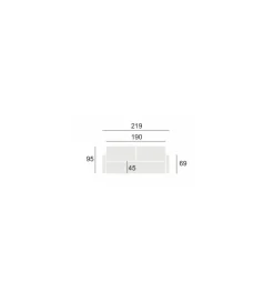 Sofa RAVELLO 219 cm z funkcją spania