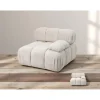 Sofa ROYAL 295 cm XL ze zdejmowanym pokryciem bouclé szare