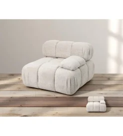 Sofa ROYAL 295 cm XL ze zdejmowanym pokryciem bouclé szare