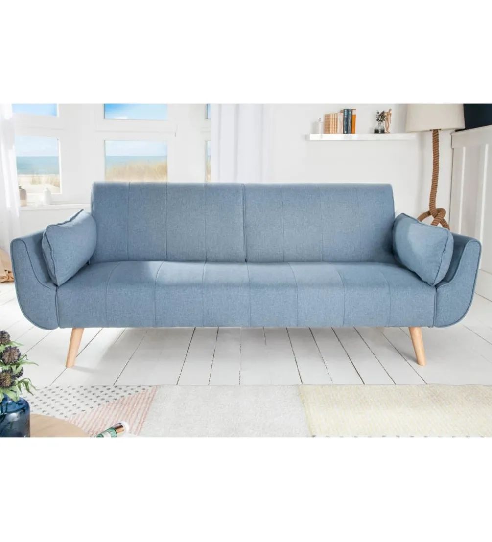 Sofa Rozkładana BELLA 215 Cm Jasnoniebieska Puella