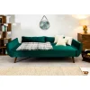 Sofa rozkładana BELLA 215 cm zielony aksamit Puella
