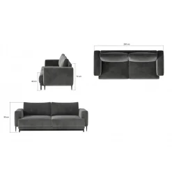 Sofa rozkładana DALIA 260 cm z funkcją spania