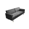 Sofa rozkładana MANILLA 196 cm ciemnoszara
