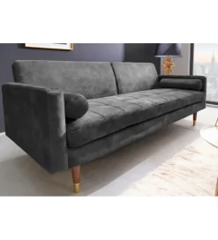 Sofa rozkładana MANILLA 196 cm ciemnoszara