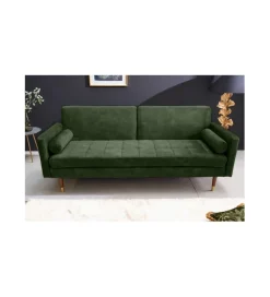 Sofa rozkładana MANILLA 196 cm ciemnozielona