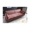 Sofa rozkładana MANILLA 196 cm różowa